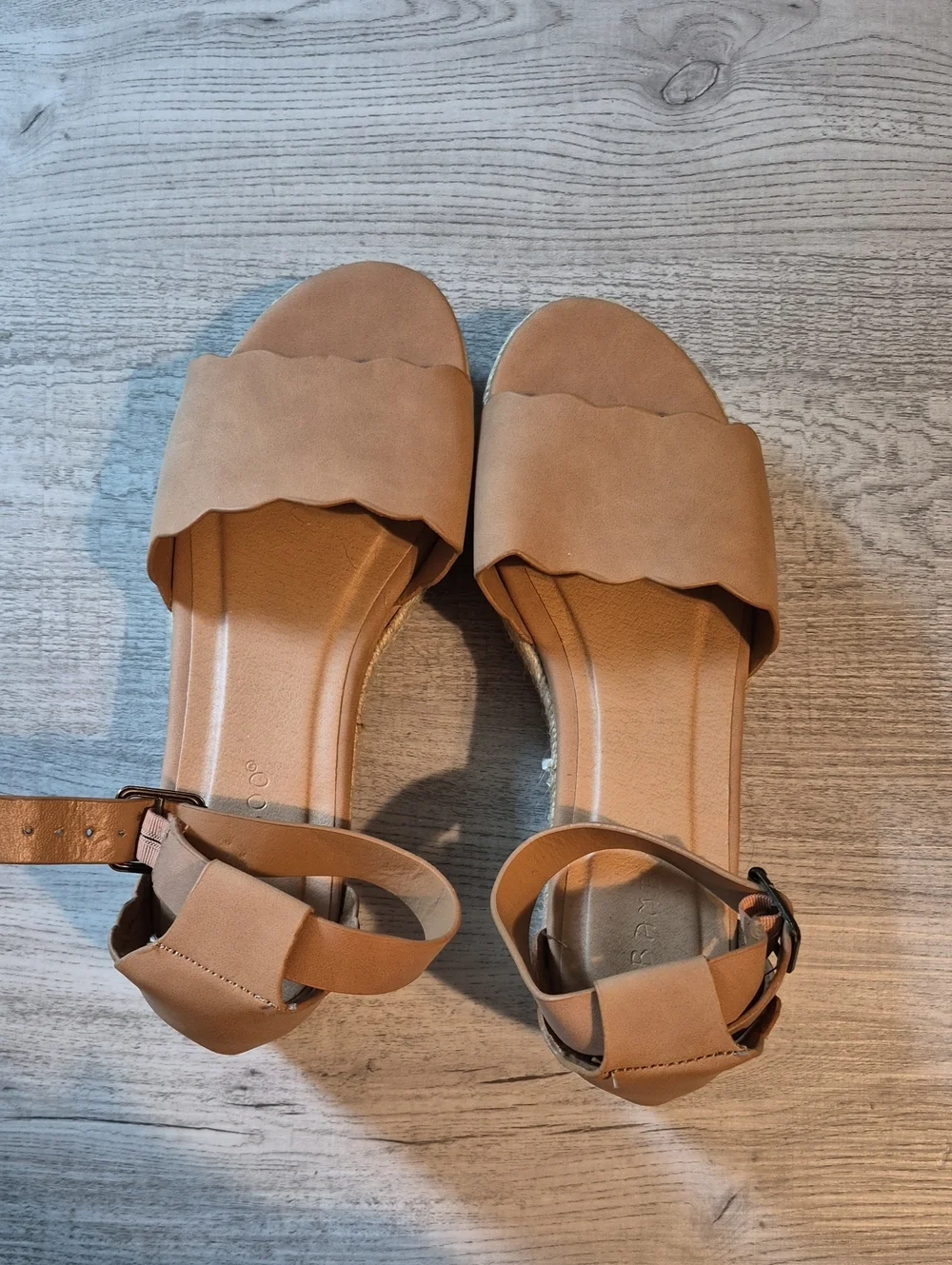 Tillys|Bamboo Scallop Espadrille Womens Platform Sandals